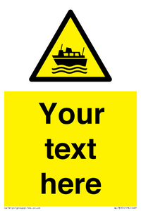 Custom warning ferries crossing vessels